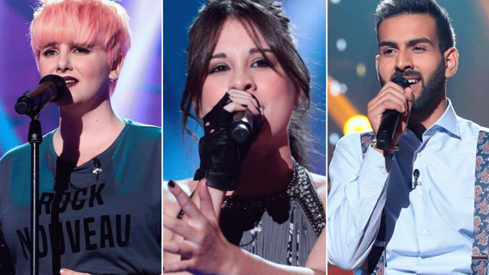 Marina, Thalia y Juan Antonio.