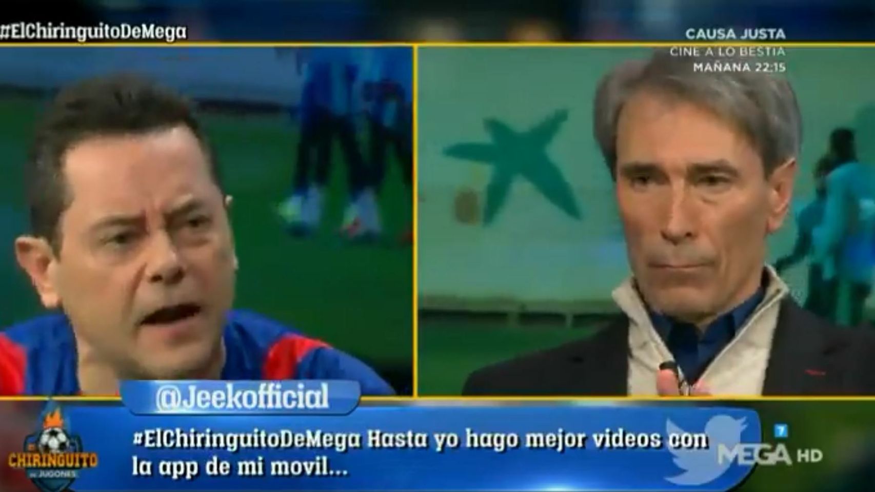 Roncero y 'Lobo' Carrasco en 'El Chiringuito'