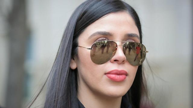 Emma Coronel, llegando al juzgado en Brooklyn a finales de este enero.