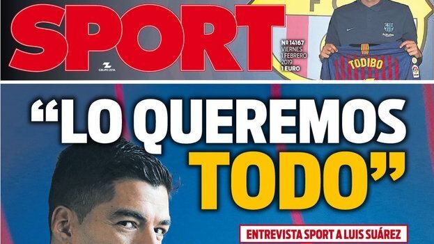 Portada Sport (01/02/2019)