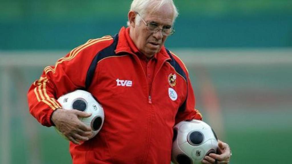 Luis Aragonés, con la Selección.