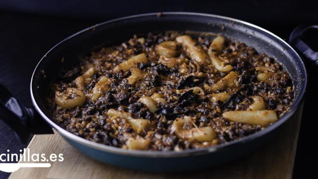 Arroz con sepia y morcilla cabecera