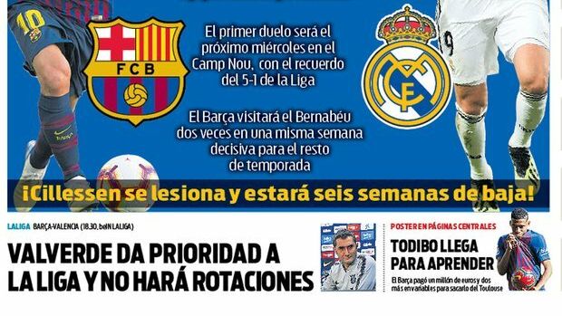 La portada del diario Sport (02/02/2019)