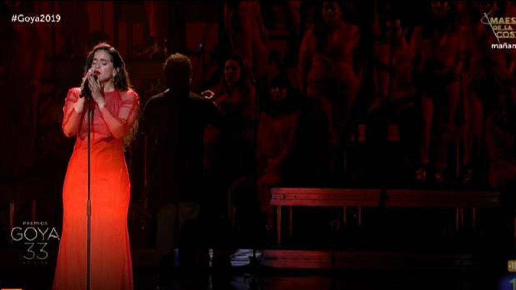 Rosalía en los Goya.