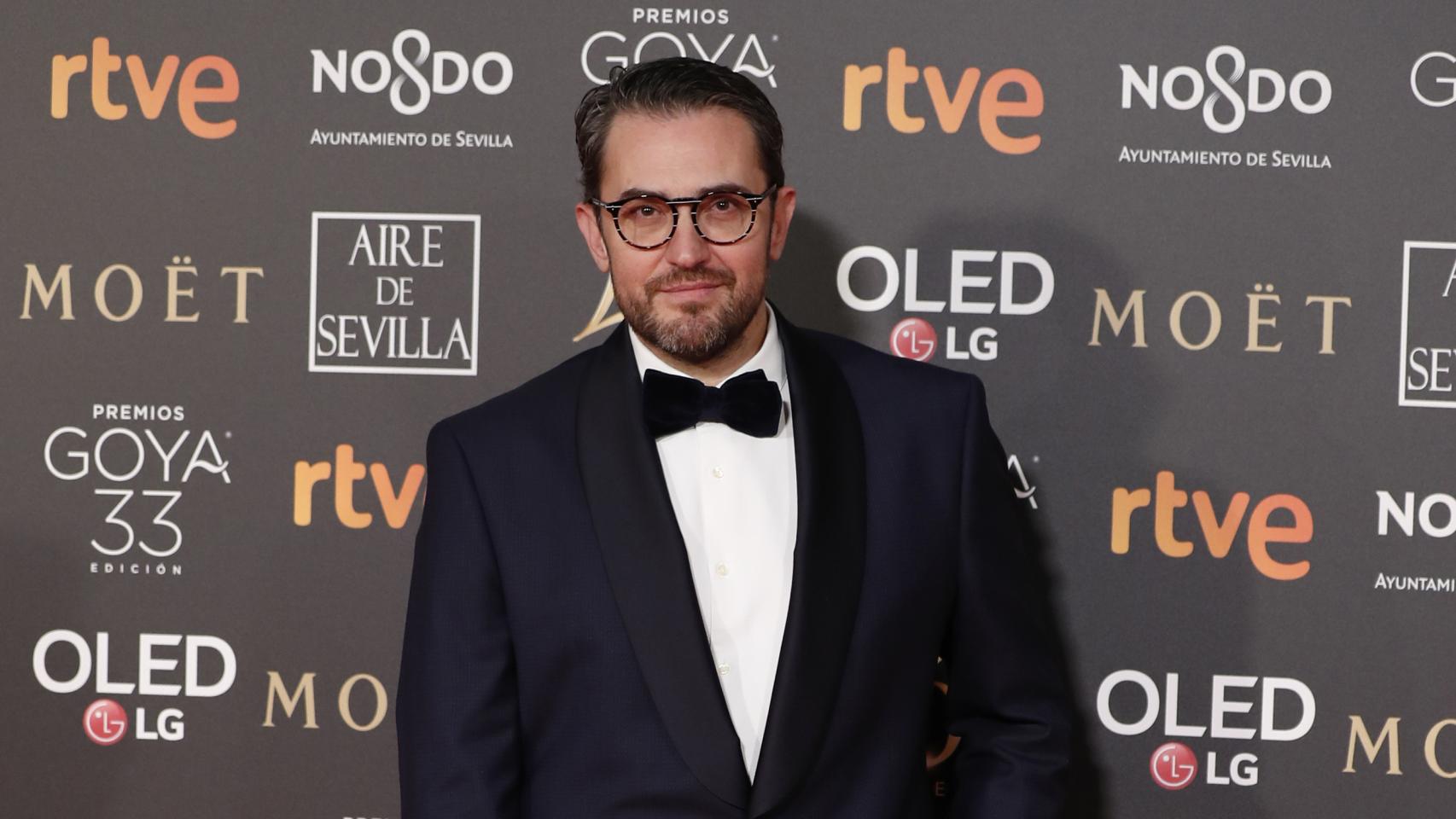 Màxim Huerta en la alfombra roja de los Goya.