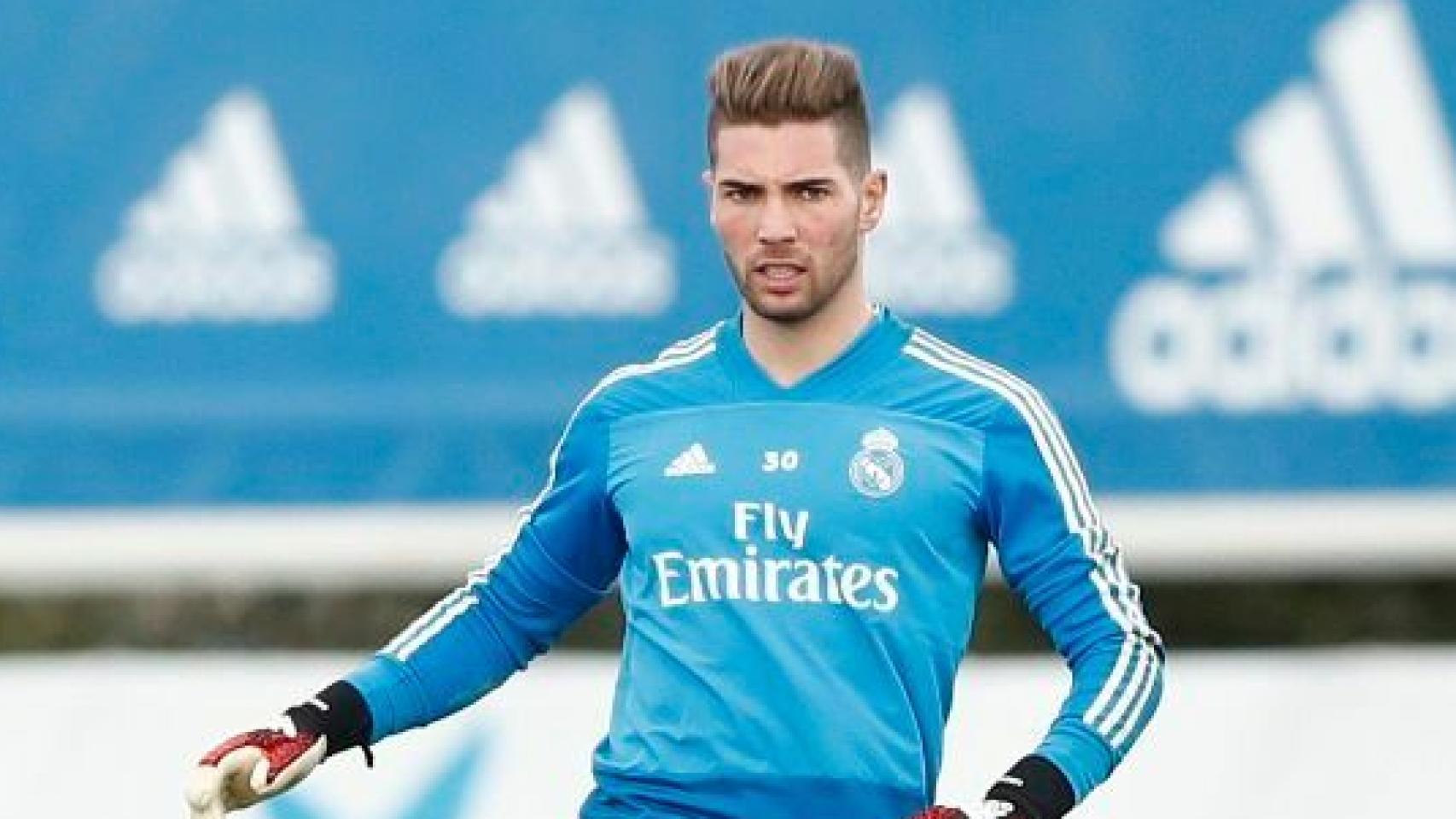 Luca Zidane en un entrenamiento