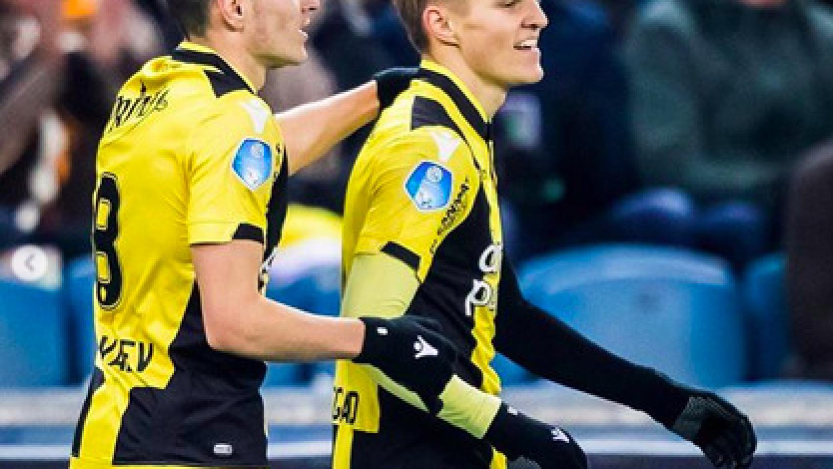 Odegaard celebra un gol con el Vitesse. Foto: Instagram (@odegaard.98)