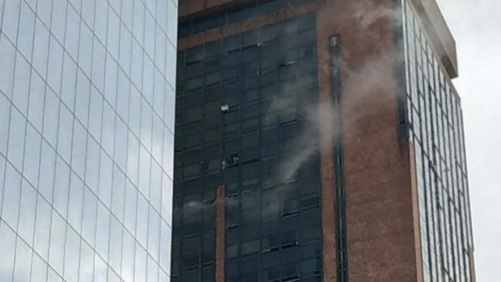 Incendio en el Hotel Las Naciones en Buenos Aires, Argentina.