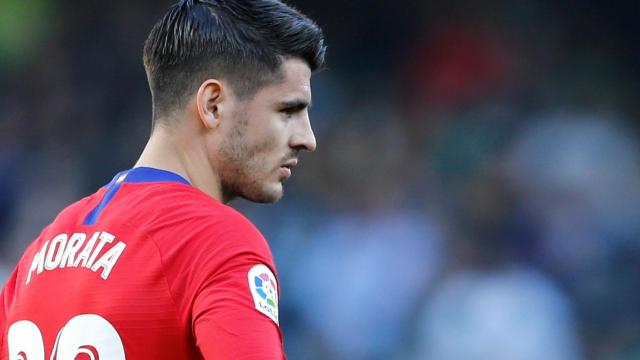 Álvaro Morata en el Real Betis - Atlético de Madrid