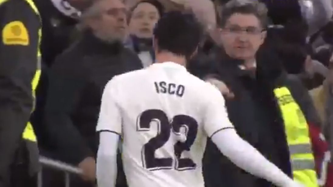 El gesto de Isco con Chendo.