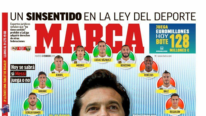 Portada MARCA (05/02/2019)