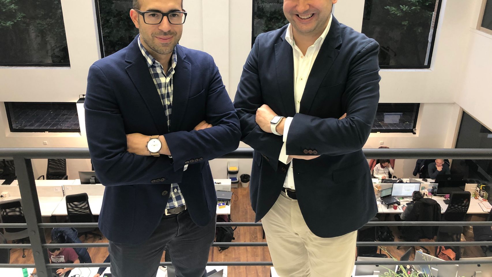 Los fundadores de Redexia, Alex Bryszkowski y Juan Ederra.