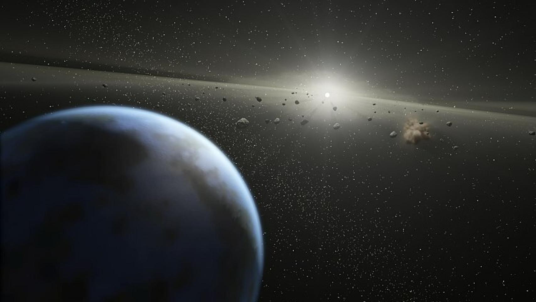 Ilustración de impactos de asteroides contra la Tierra. NASA.