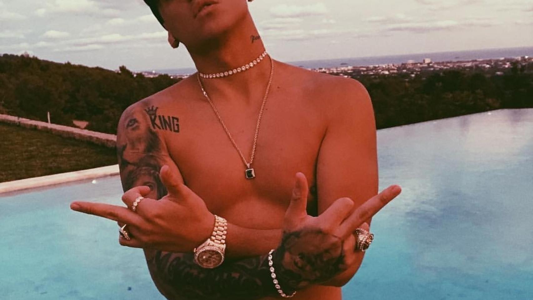 El cantante Kevin Roldán, imagen de su cuenta de Instagram
