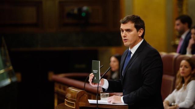Albert Rivera en el Parlamento.