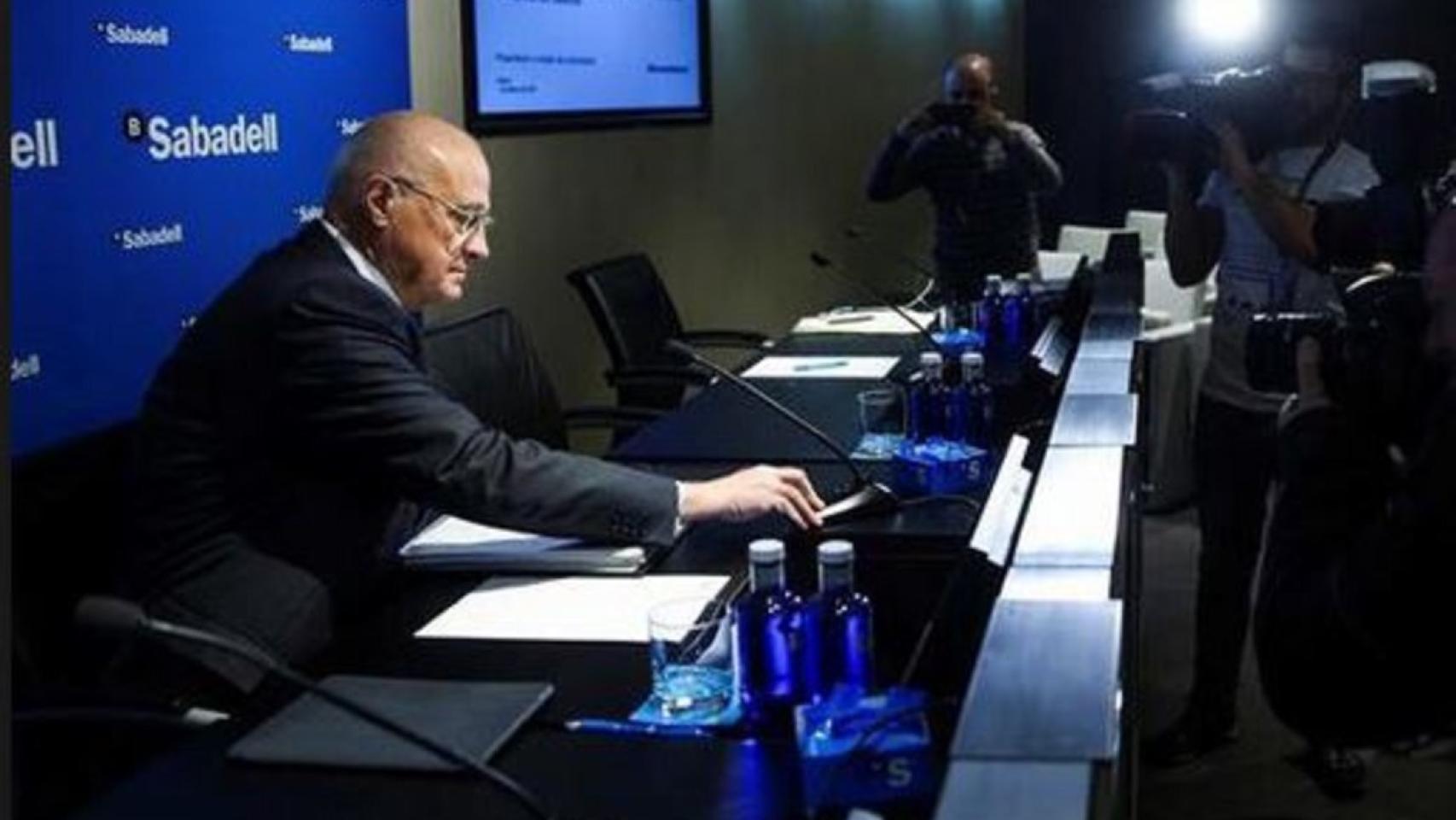 El presidente de Banco Sabadell, Josep Oliu.