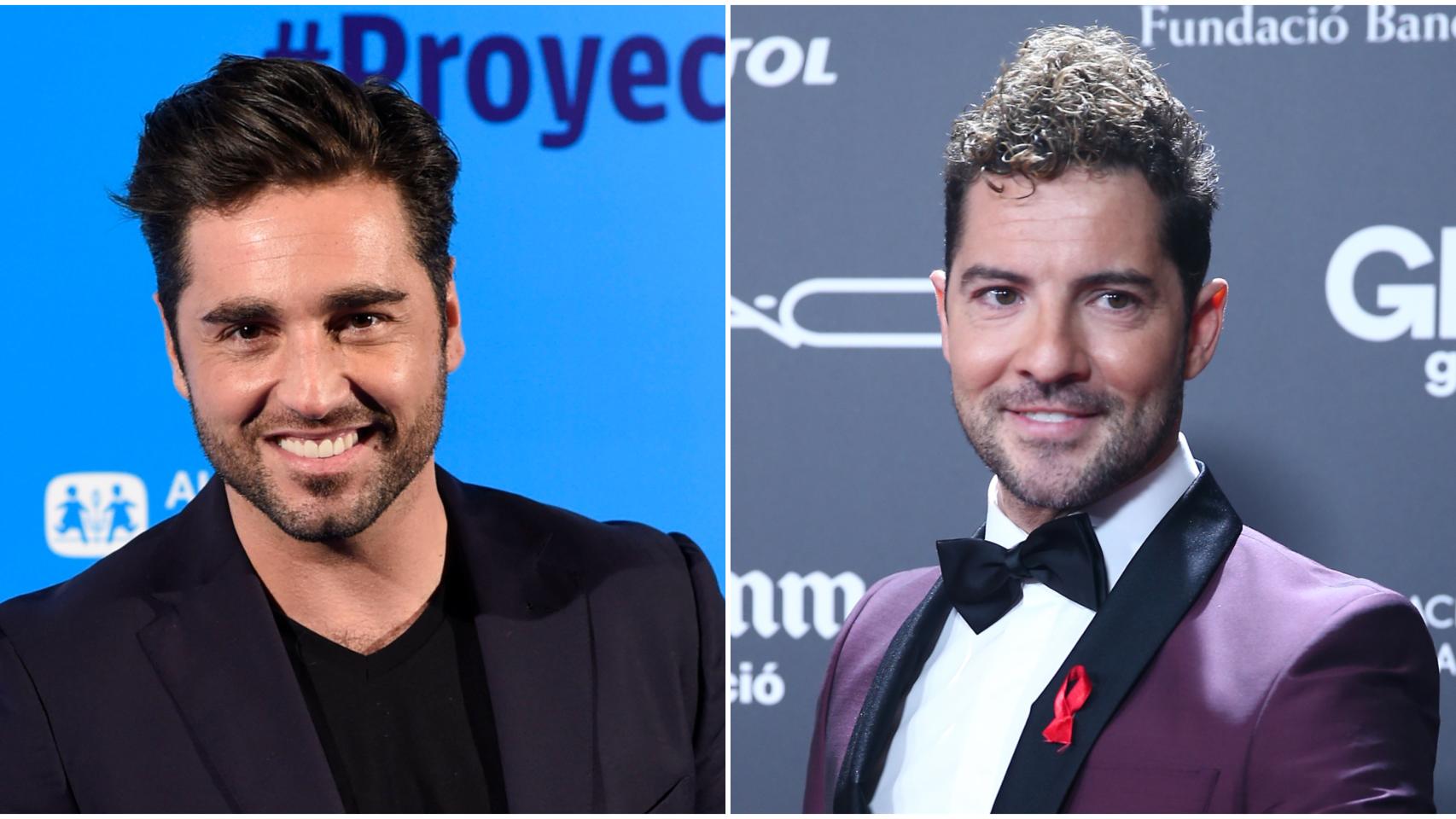 David Bustamante y David Bisbal en montaje JALEOS