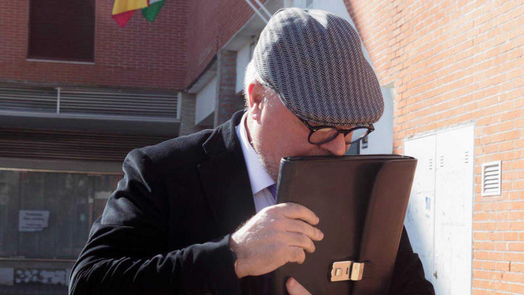 El excomisario Villarejo, tras una declaración judicial./