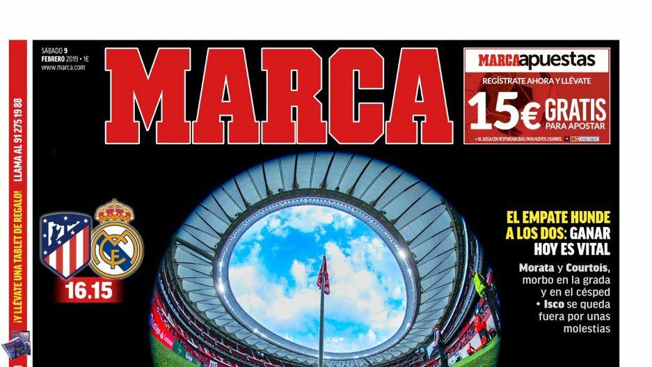 La portada del diario Marca (09/02/2019)