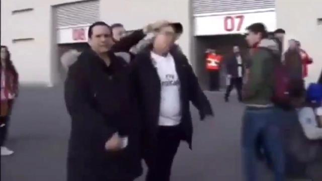 Agresión a un aficionado del Real Madrid en el Wanda Metropolitano