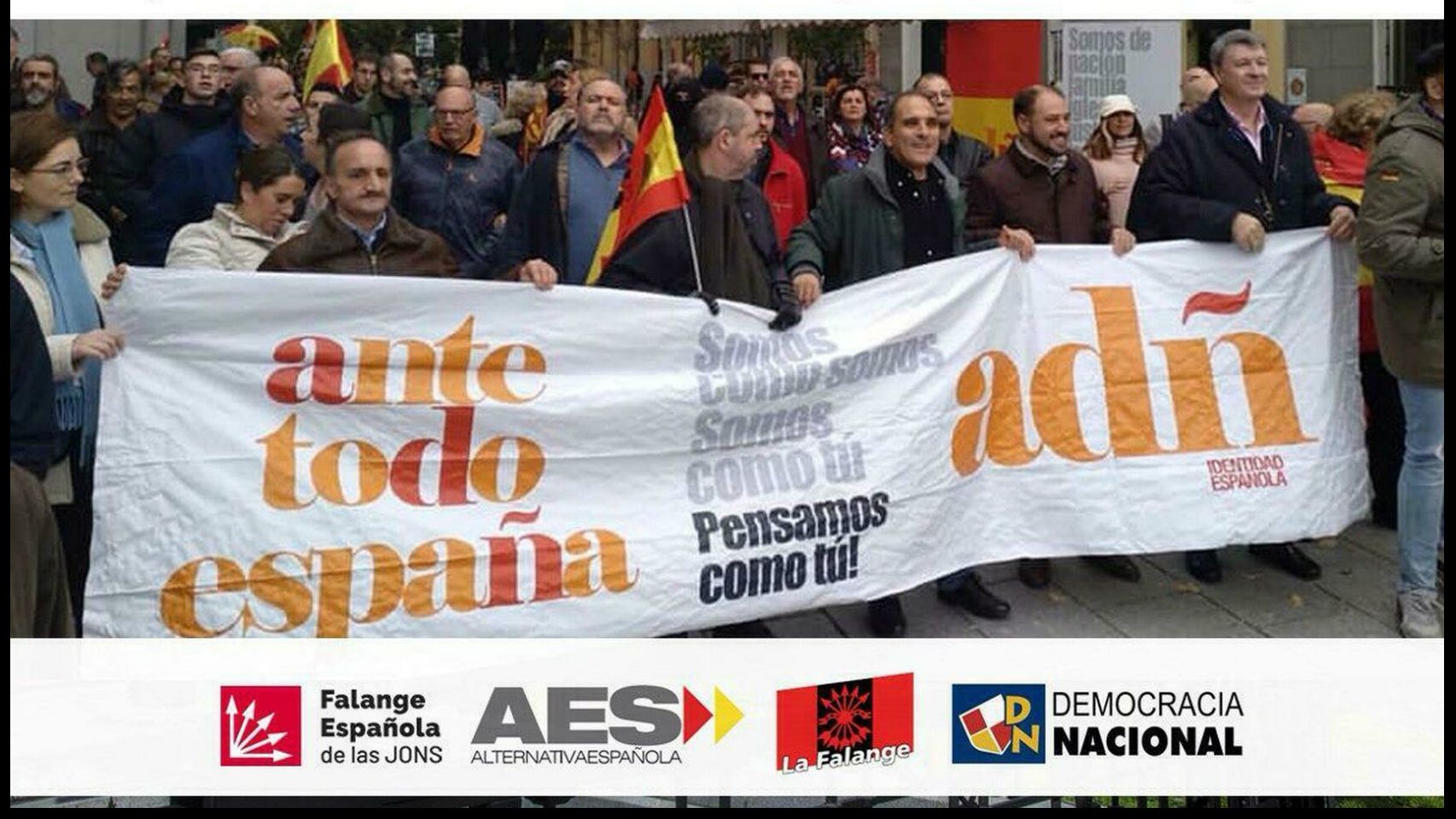 Cartel difundido por la plataforma ADÑ con su convocatoria para la manifestación de este domingo.