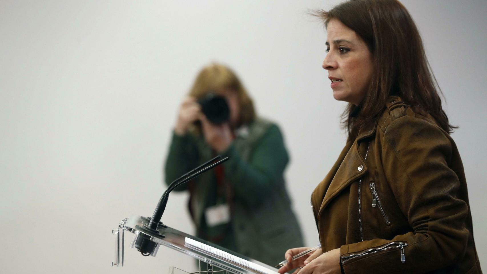 Adriana Lastra, portavoz del PSOE en el Congreso.