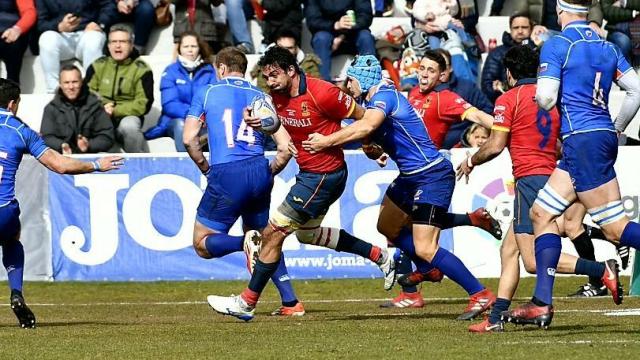 Imagen del partido España - Rusia de Rugby. Foto: Twitter: @ferugby