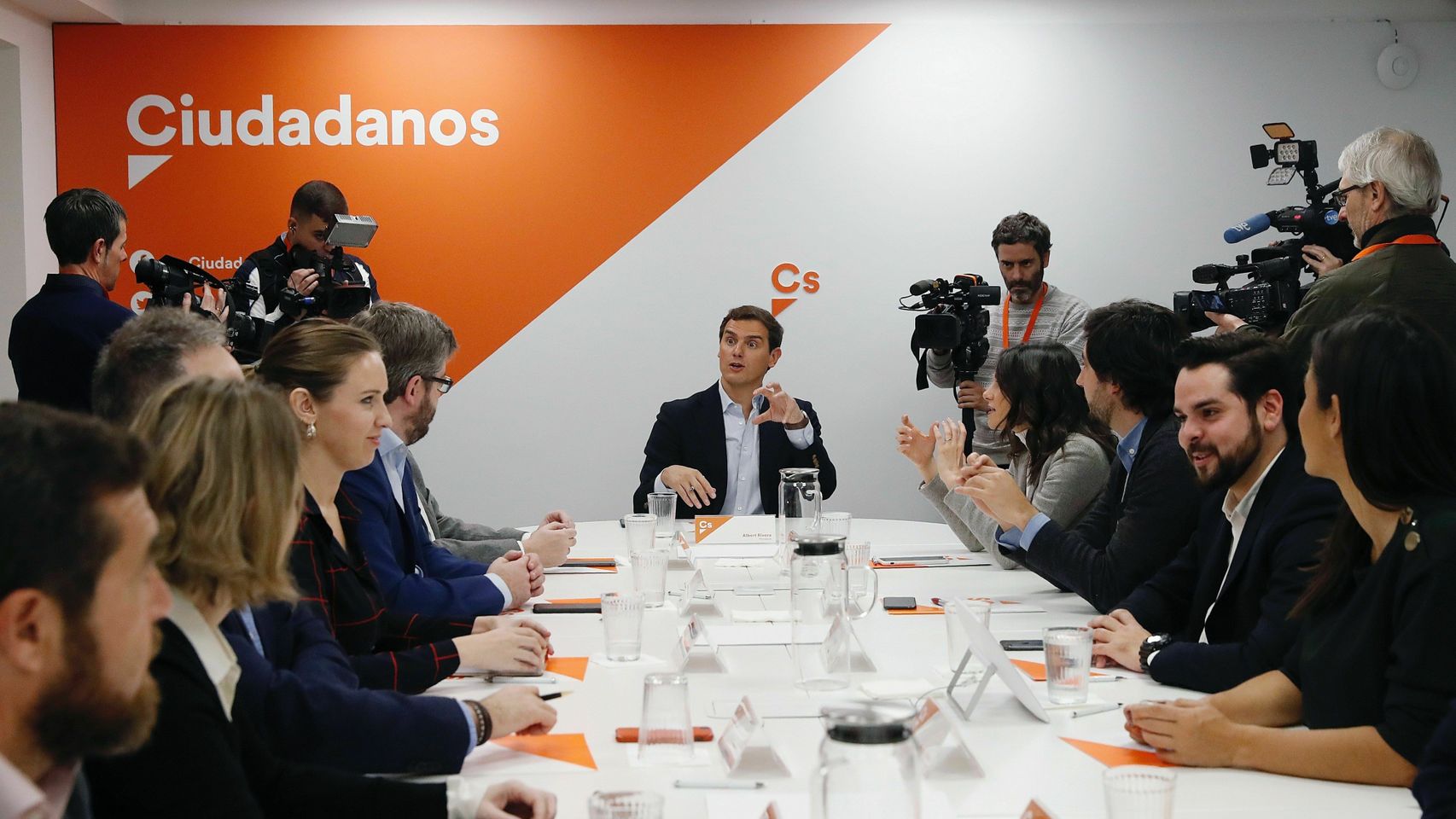 Albert Rivera preside la reunión del Comité Permanente de Ciudadanos.