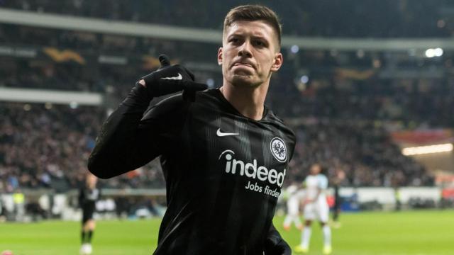 Jovic celebra un gol con el Eintracht Frankfurt