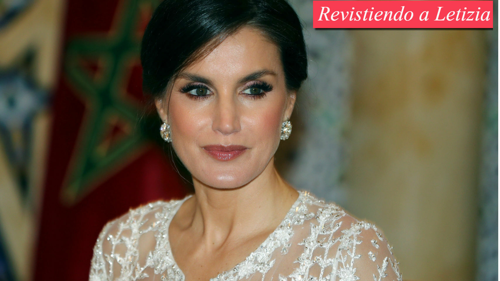 La reina Letizia en el Palacio Real de Rabat.