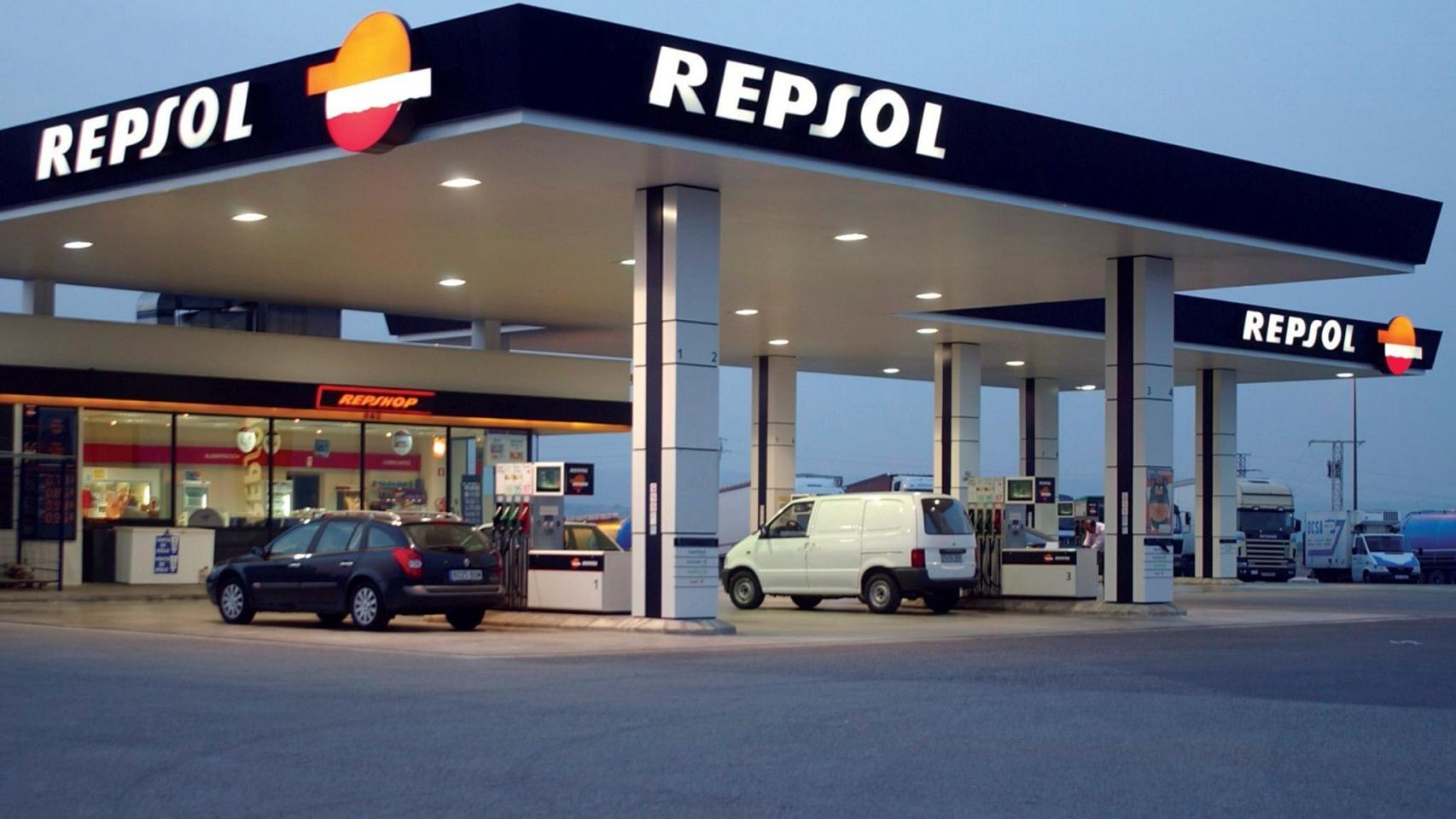 Una estación de servicio de Repsol, en una imagen de archivo.