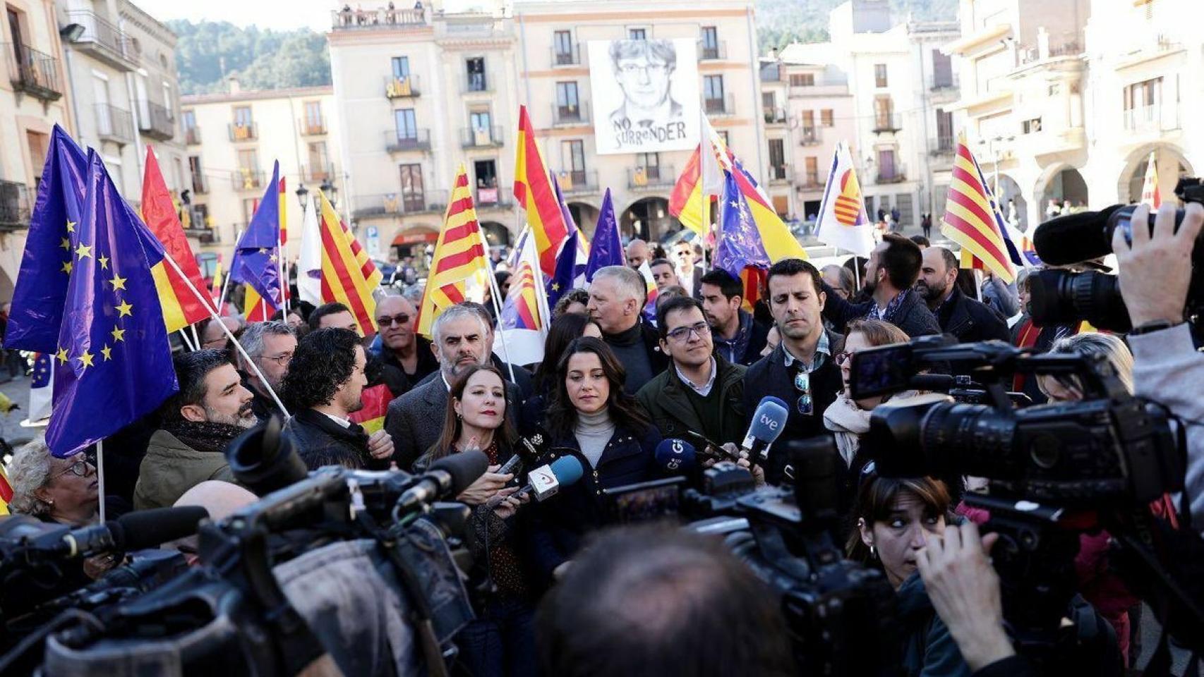 Inés Arrimadas en Amer (Gerona)