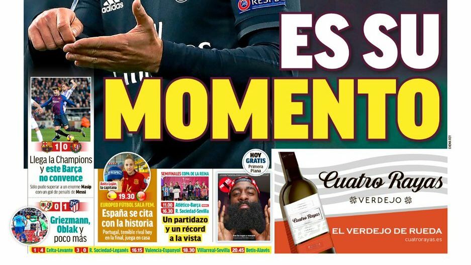 La portada del diario MARCA (17/02/2019)