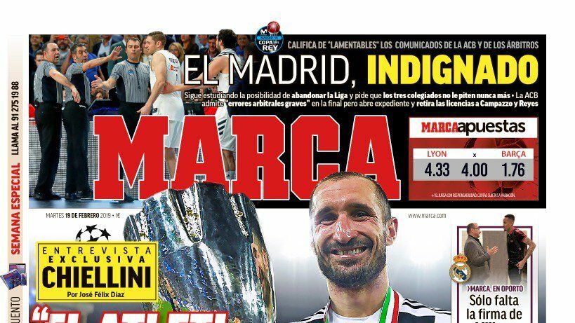 Portada MARCA (19/02/19)