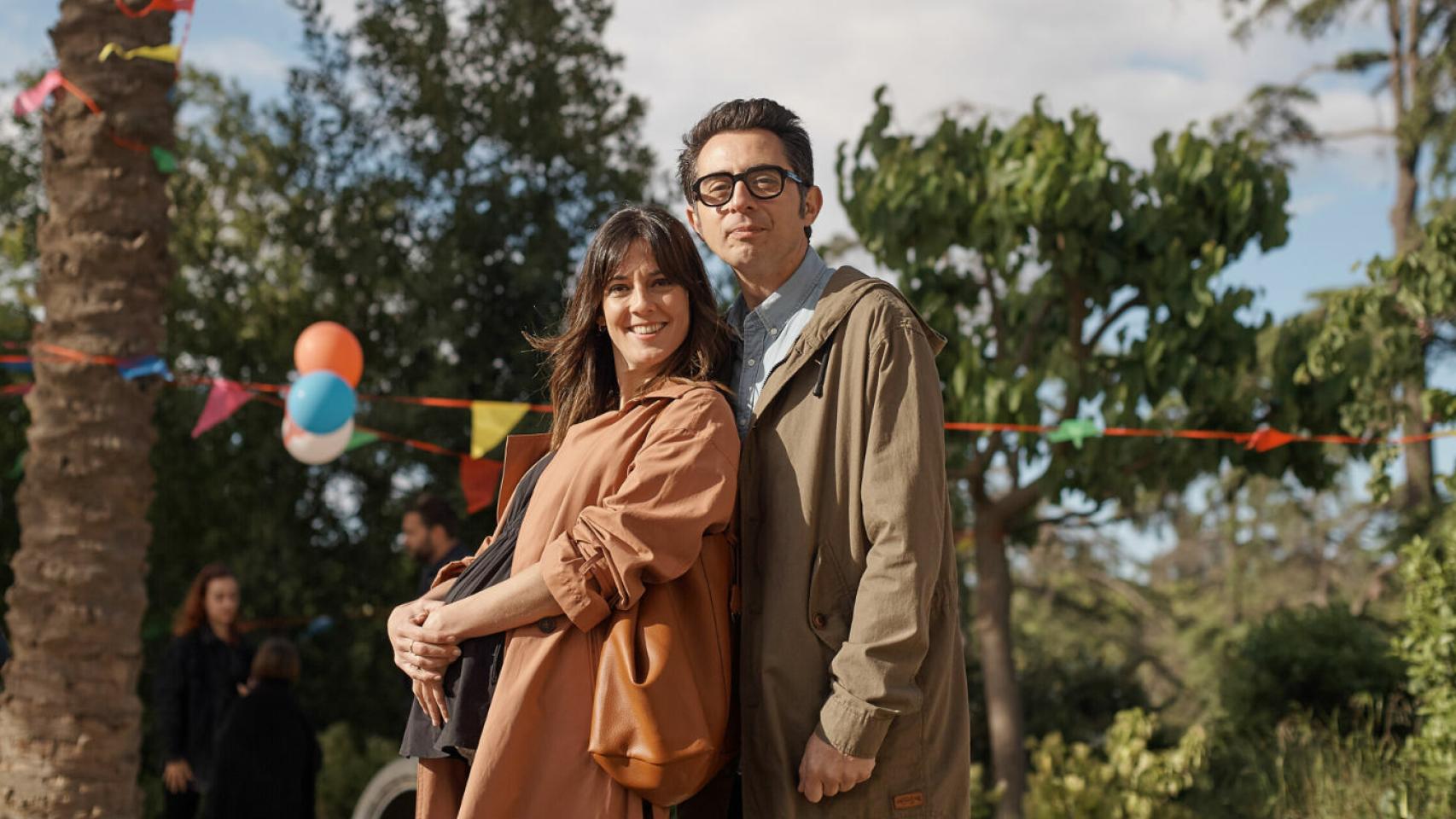 Berto y Eva Ugarte en la serie.