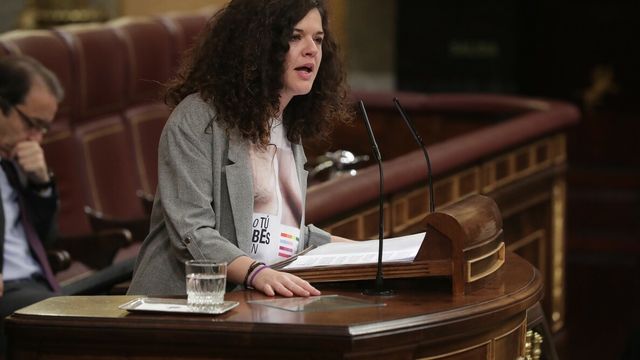 Sofía Castañón, durante una intervención en el Congreso.
