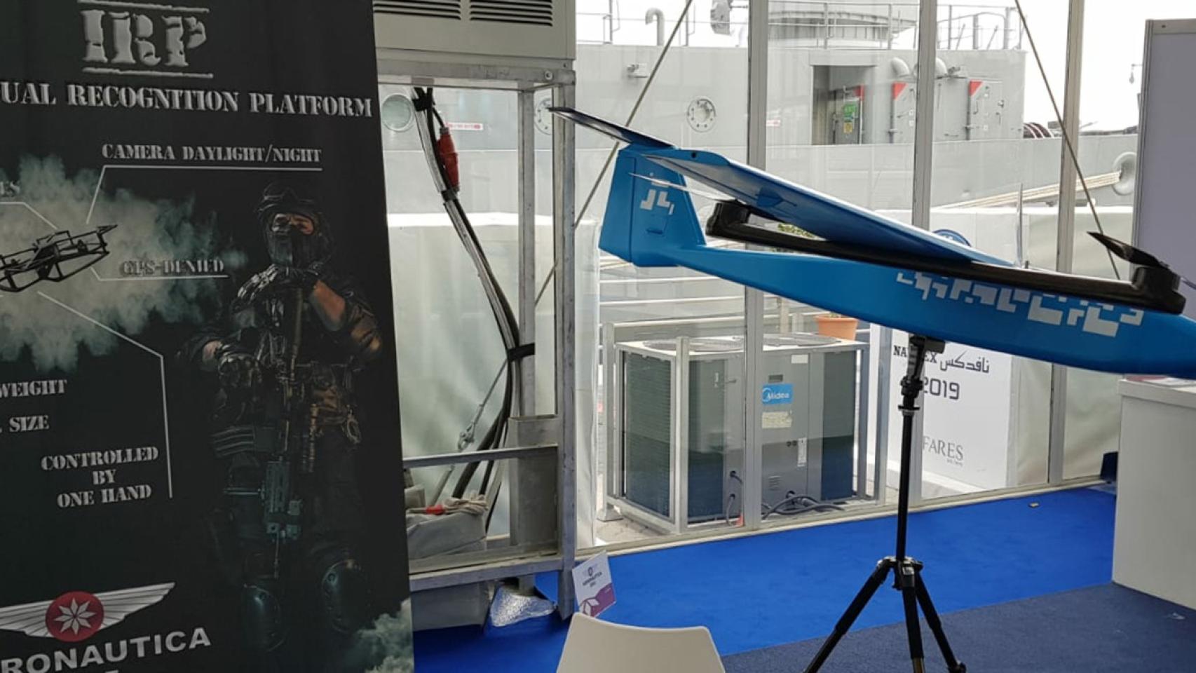 El stand de SDLE en la Exposición Internacional de Defensa (IDEX) en Abu Dabi.