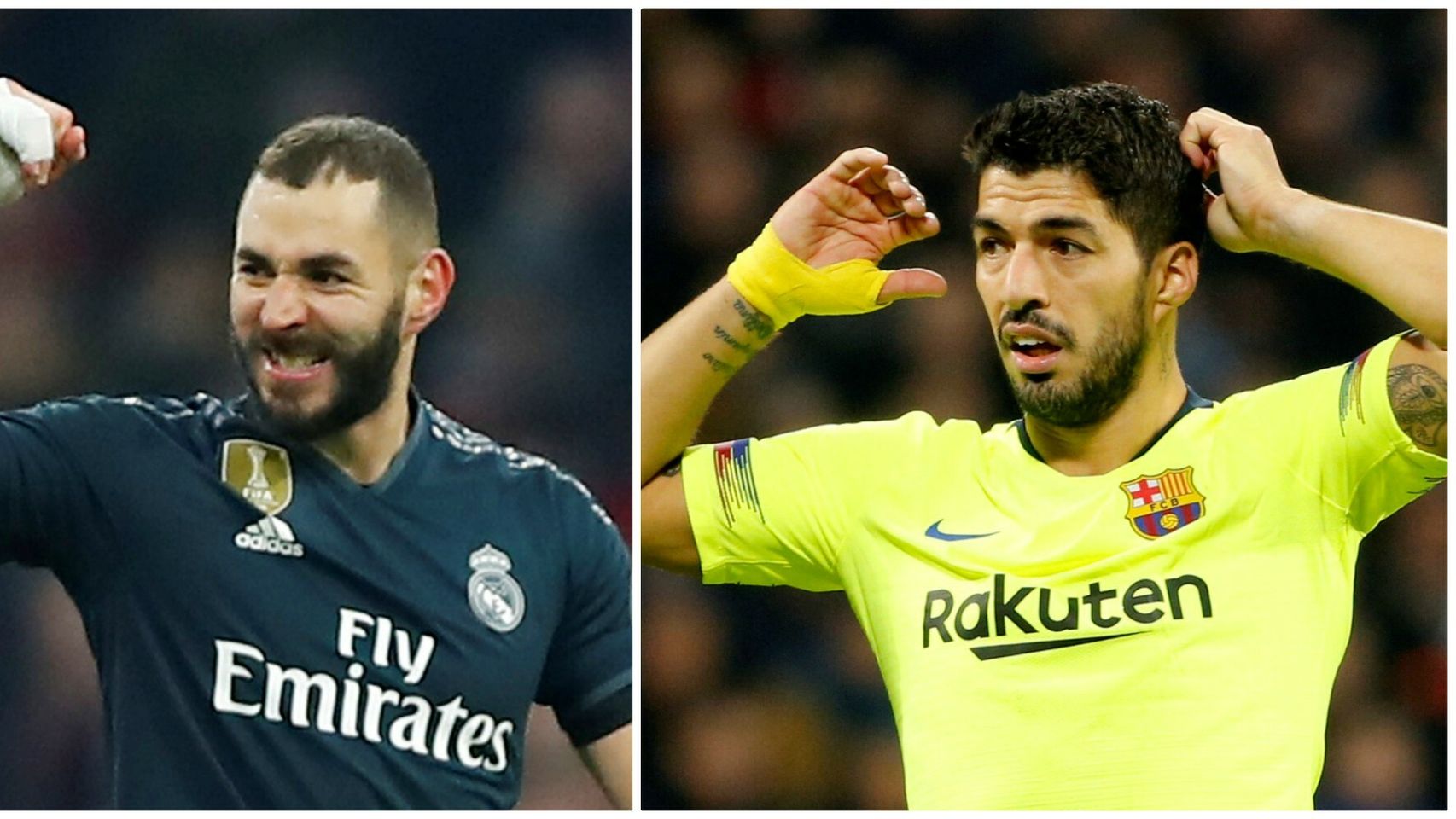 Benzema y Luis Suárez, en la Champions League
