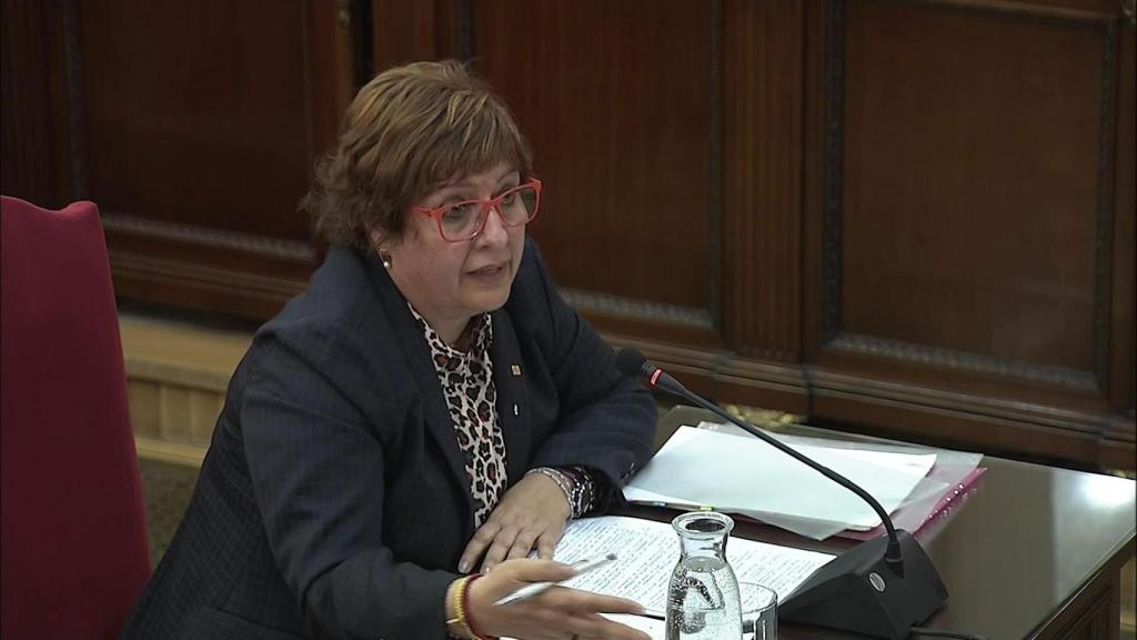 Dolors Bassa durante su declaración en el juicio al 'procés'.