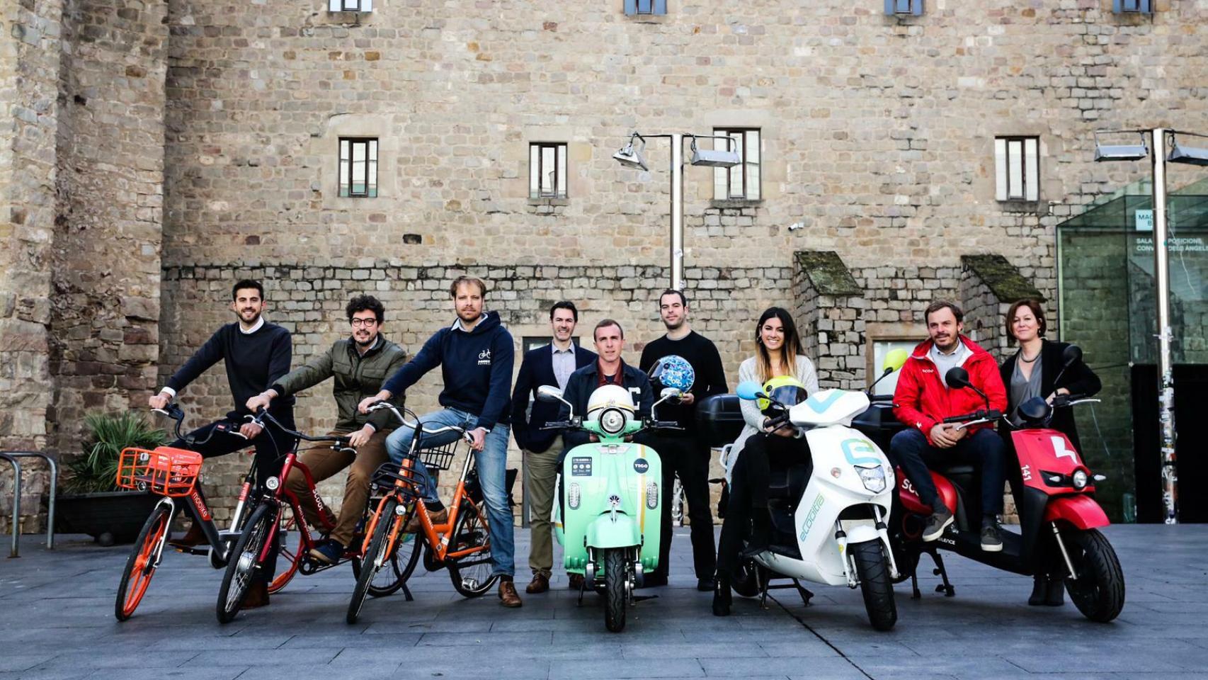 Foto de presentación de las empresas que forman parte de 'Smart Mobility'.