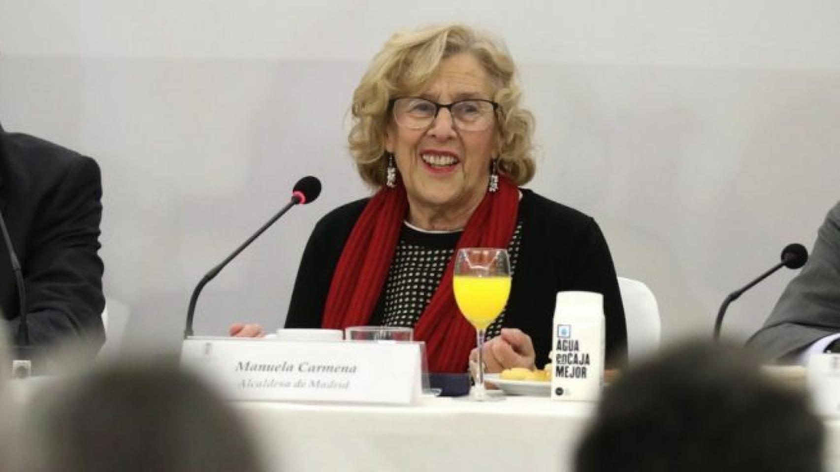 Manuela Carmena, en el acto en el Colegio de Abogados de Madrid.
