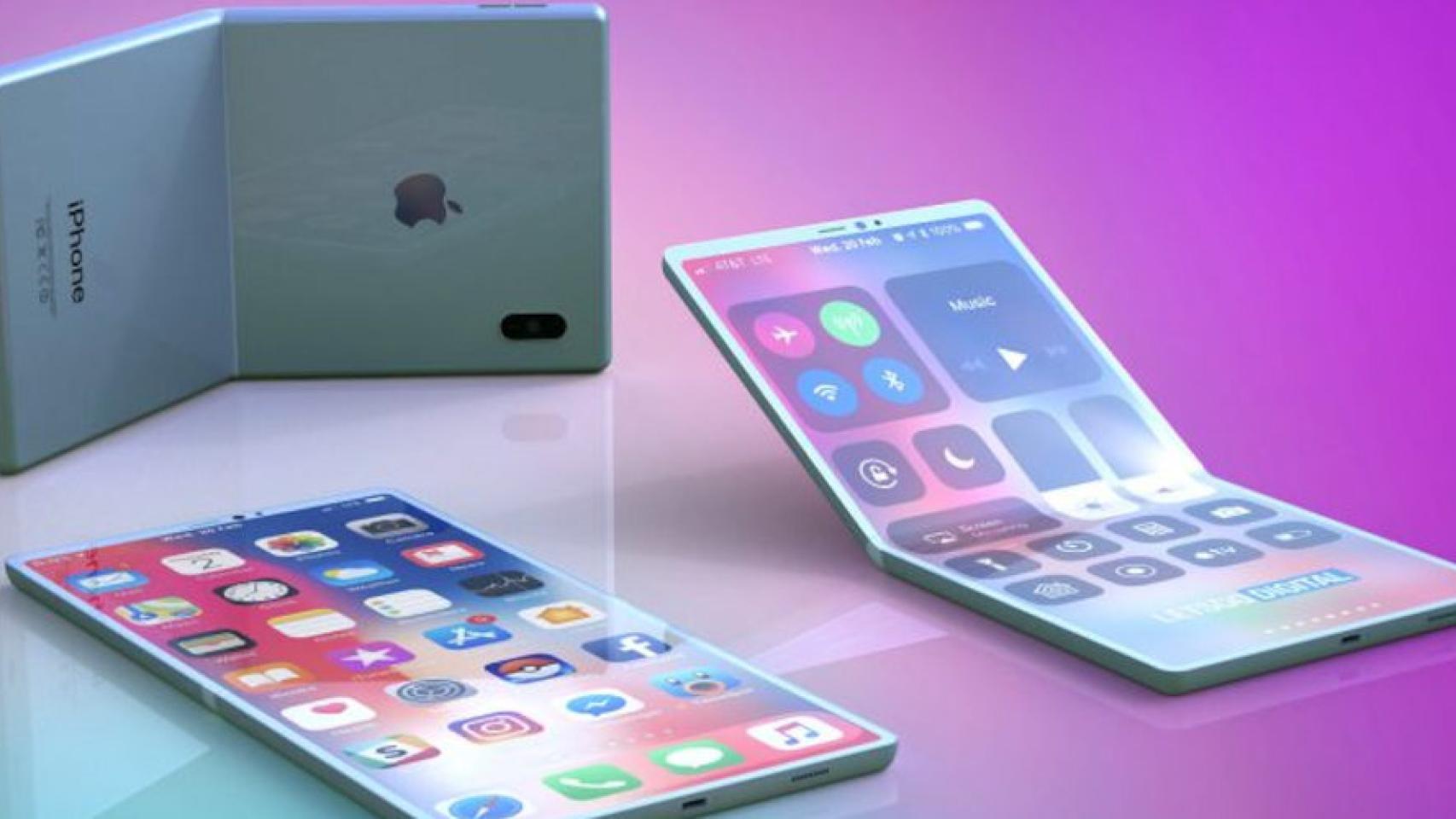 Concepto del iPhone plegable según Let's Go Digital.