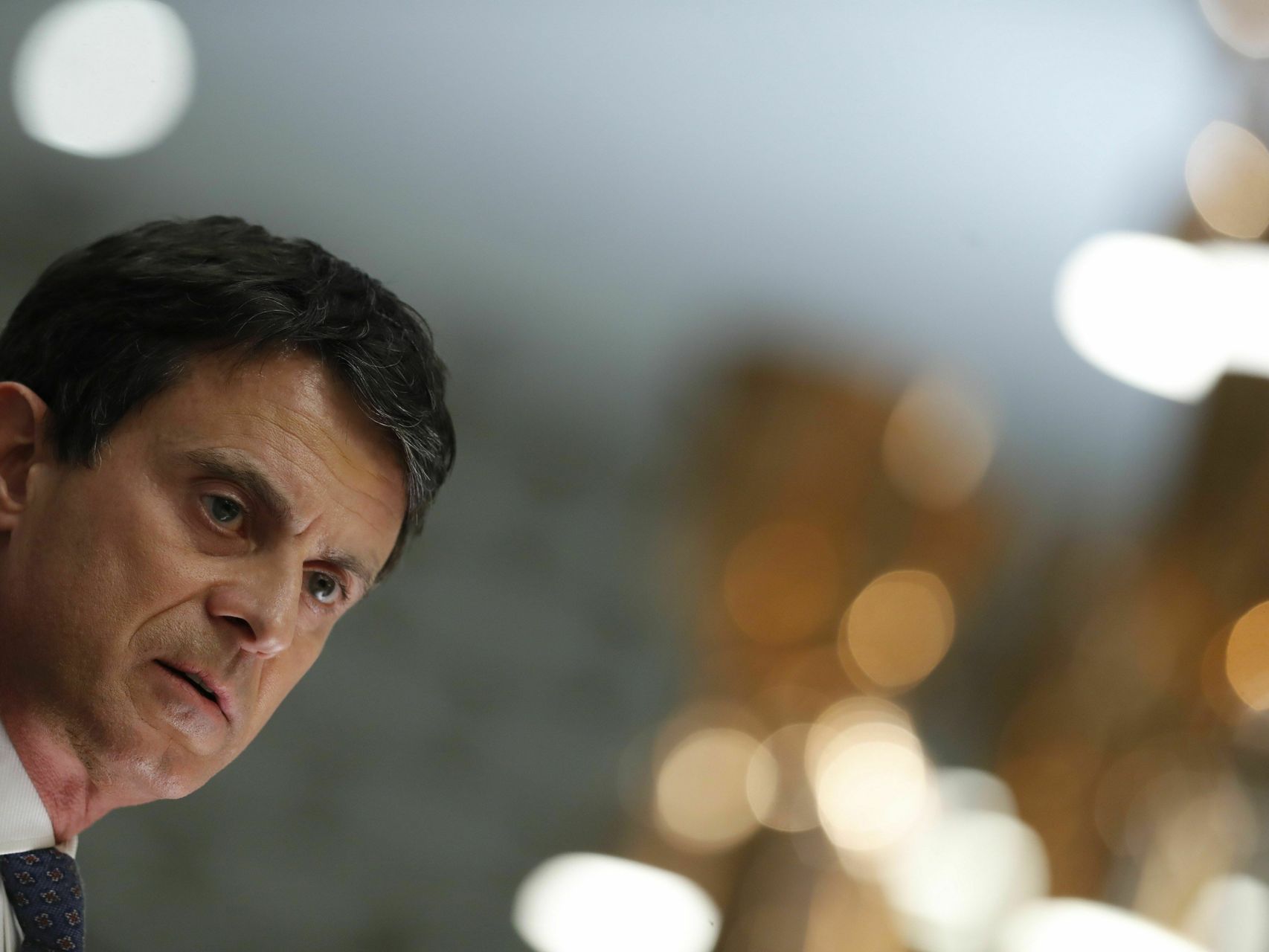 Manuel Valls, durante su conferencia en el Club Siglo XXI.