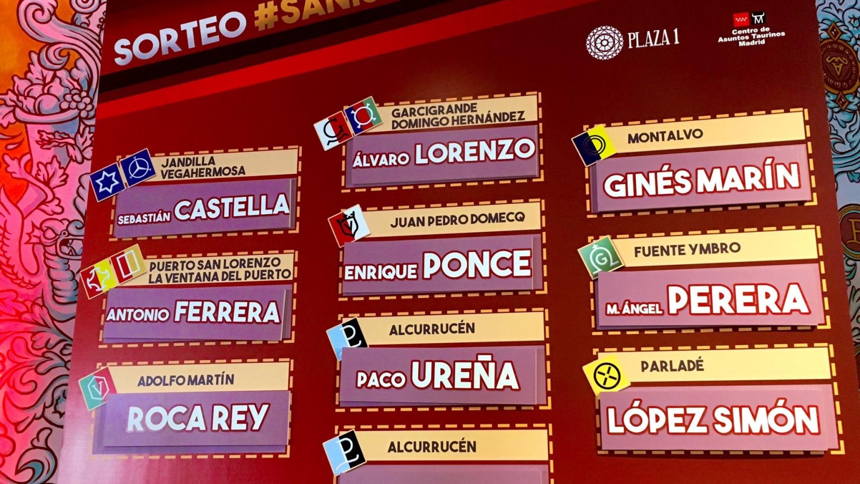 Las 10 corridas sorteadas de San Isideo
