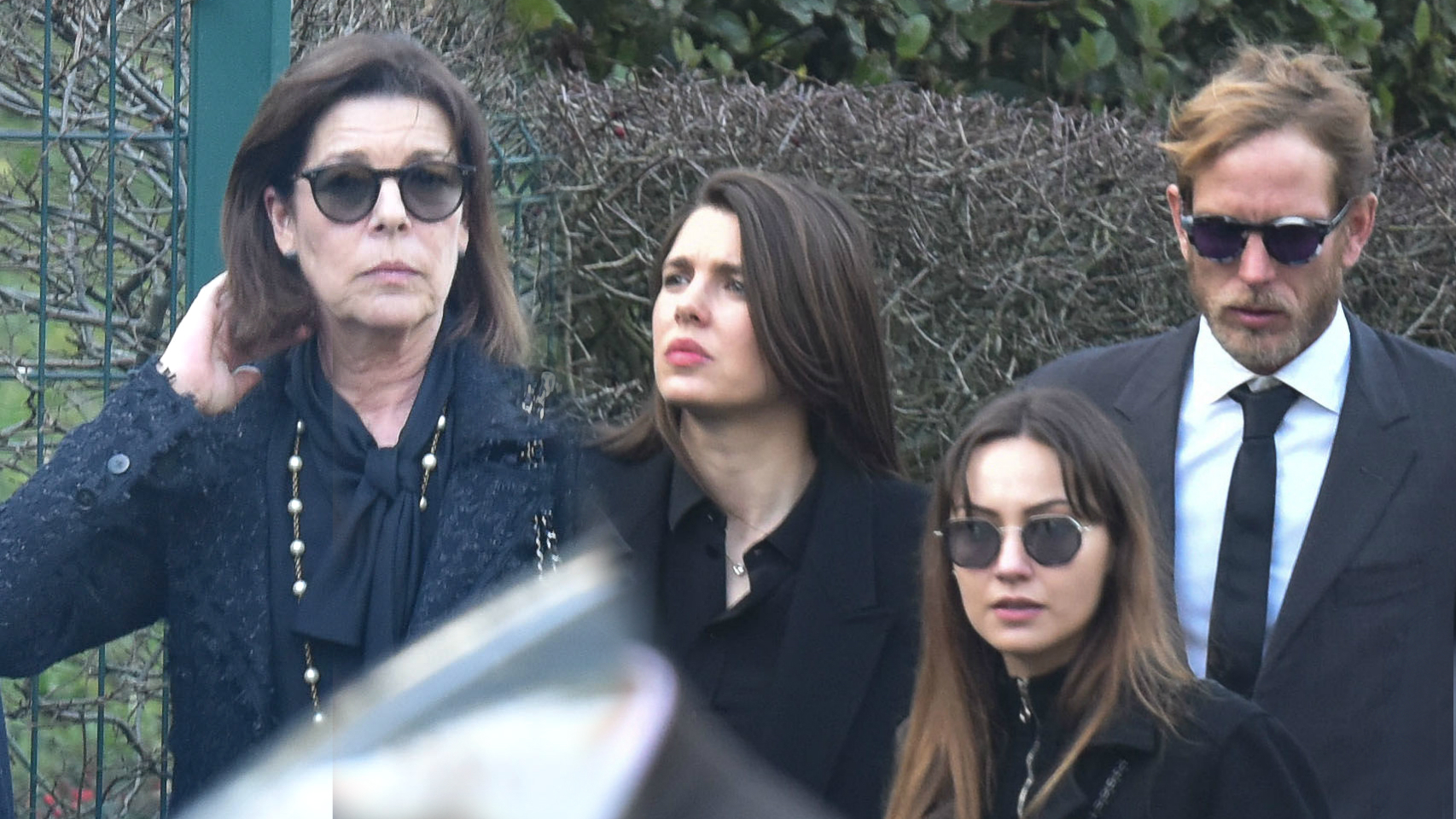 La realeza monegasca ha querido estar presente en el homenaje al 'Kaiser' de la moda.