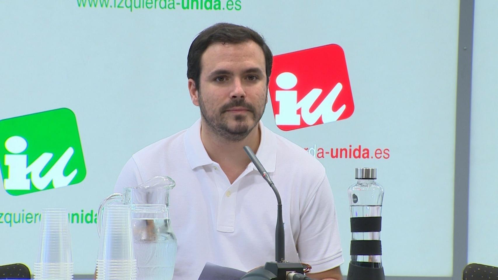 Alberto Garzóin, coordinador general de IU.