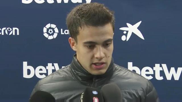 Sergio Reguilón, en zona mixta