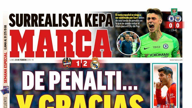 Portada del diario Marca (25/02/2019)