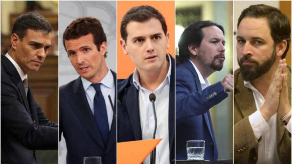 Los cinco principales candidatos.