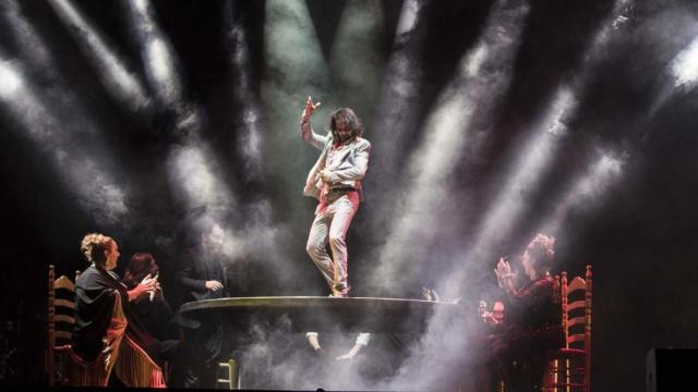 Farruquito, en una actuación de su gira por EEUU.